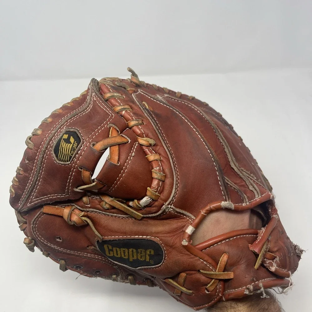 Cooper 243 Black Diamond Baseball Catcher's Glove Mitt LHT Youth Brown